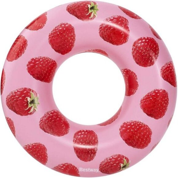 Bestway H2O Go Scentsational Raspberry Swim Ring Age 12+ - Picture 2 of 5